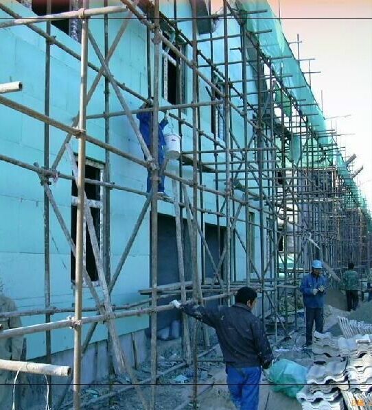 墻面xps擠塑板施工現(xiàn)場(chǎng)圖